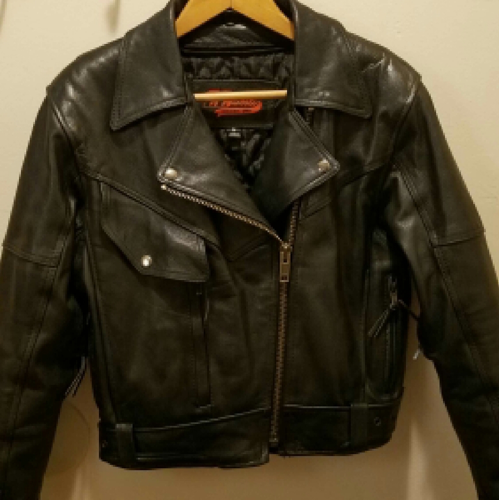 Womens Motorcyle style leather jacket